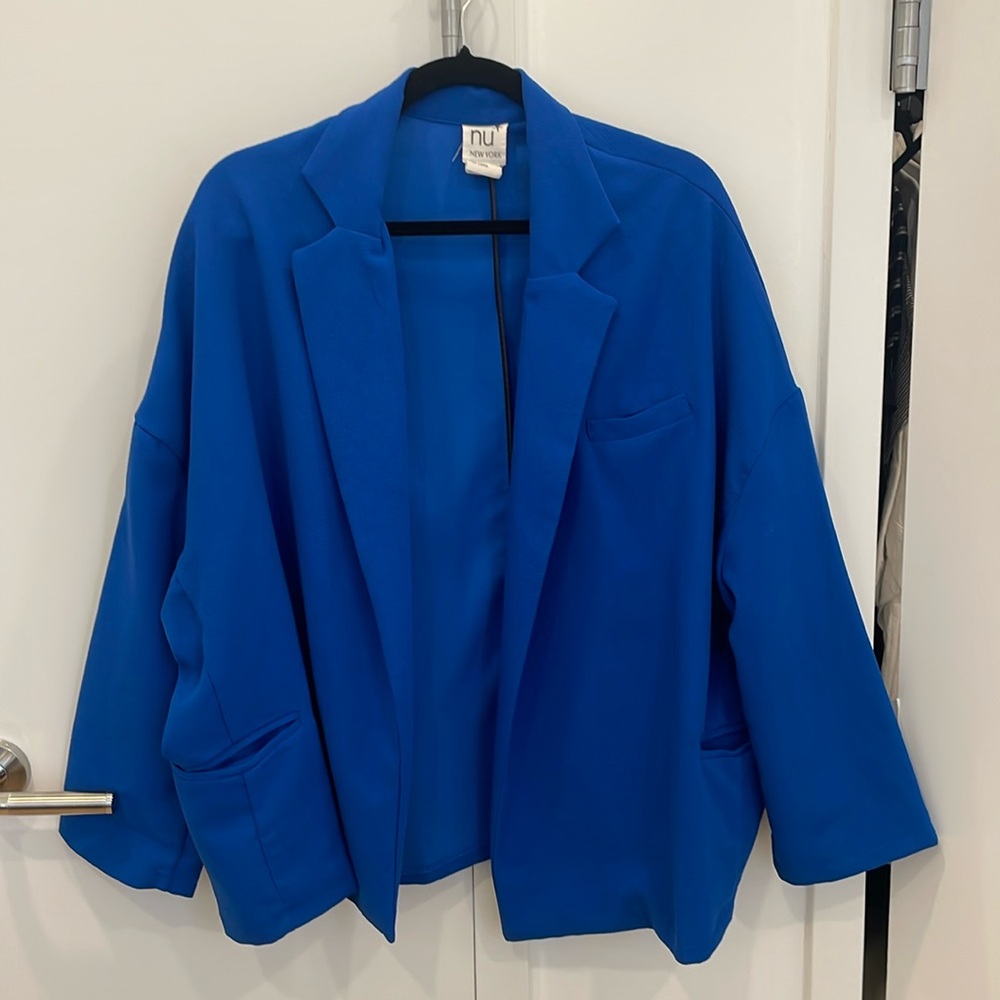 Royal blue kimono blazer size S/M